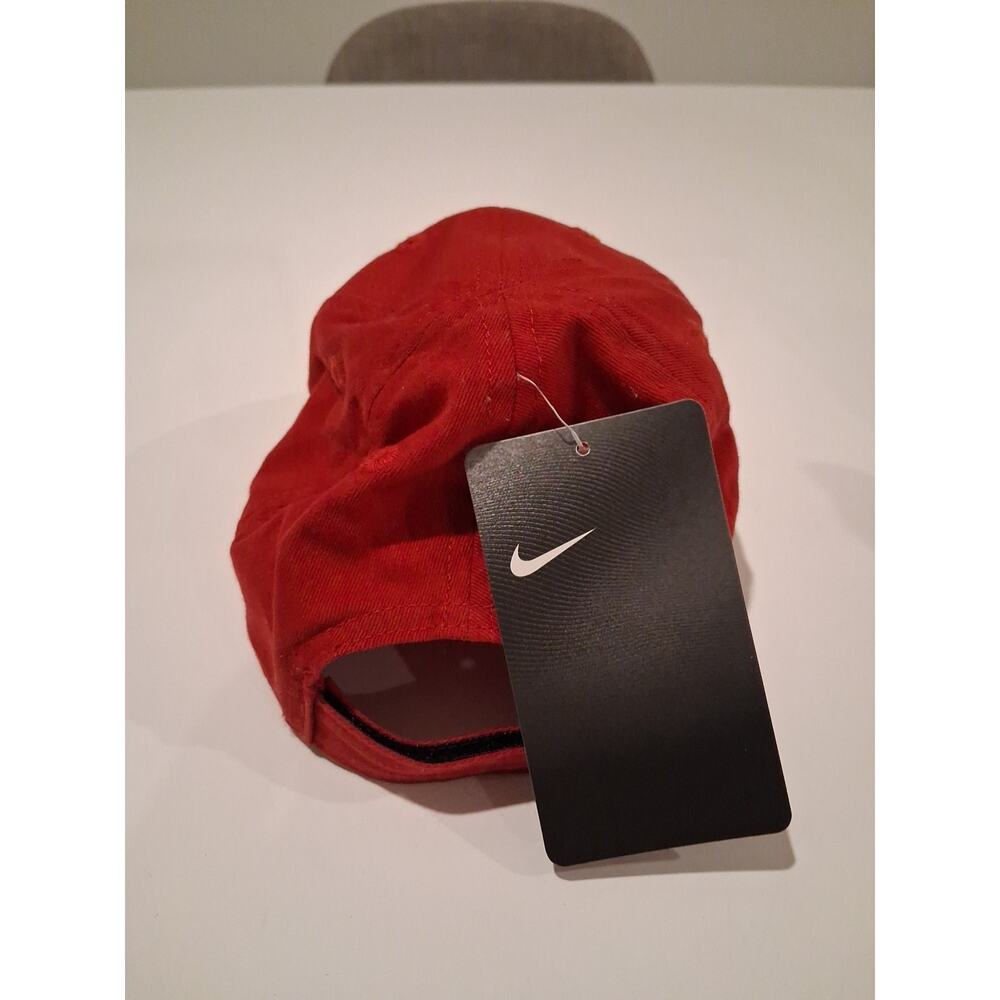 Nike Boys Toddler Strapback Hat Red Adjustable Embroidered Swoosh Logo W/Tags - Picture 4 of 5